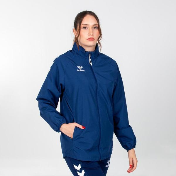 Hummel Line Erkek Lacivert Dik Yaka Fermuarlı Sweatshirt görsel 5