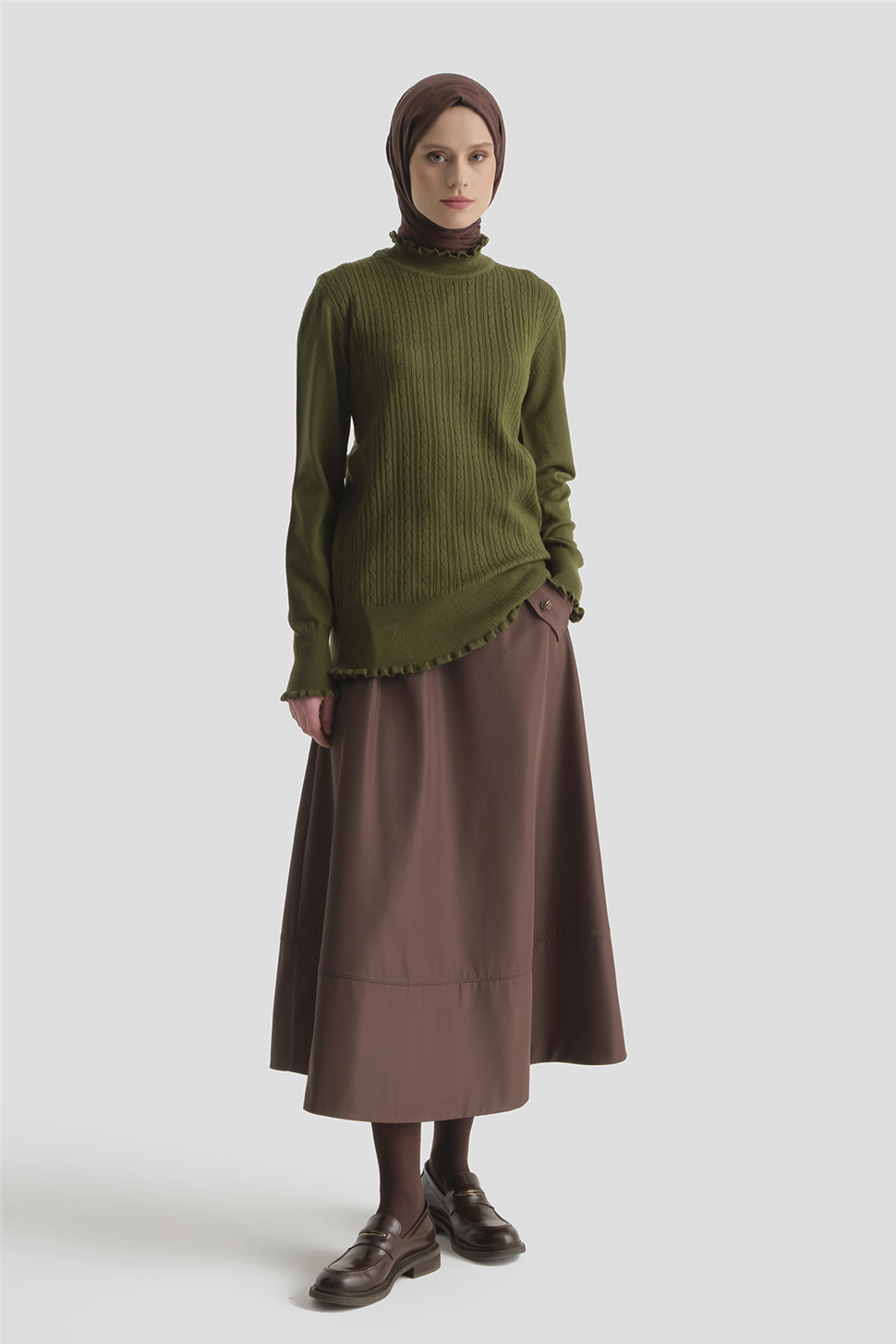 ARMİNE Penye 25Kd2901 Haki görsel 2
