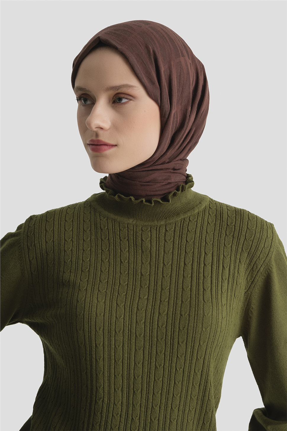 ARMİNE Penye 25Kd2901 Haki görsel 3