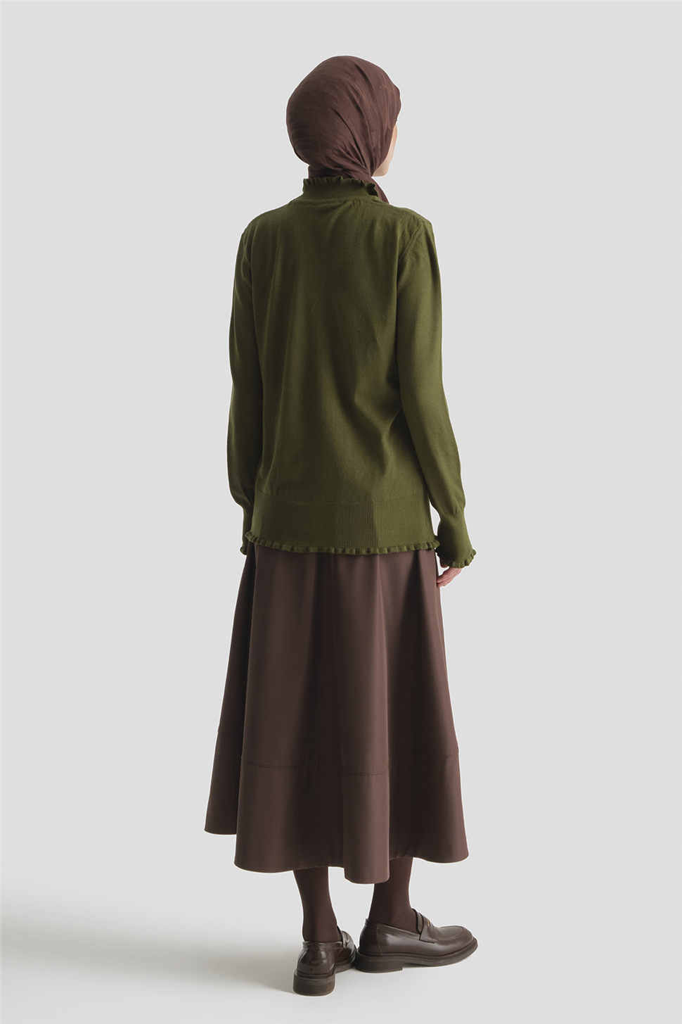 ARMİNE Penye 25Kd2901 Haki görsel 4