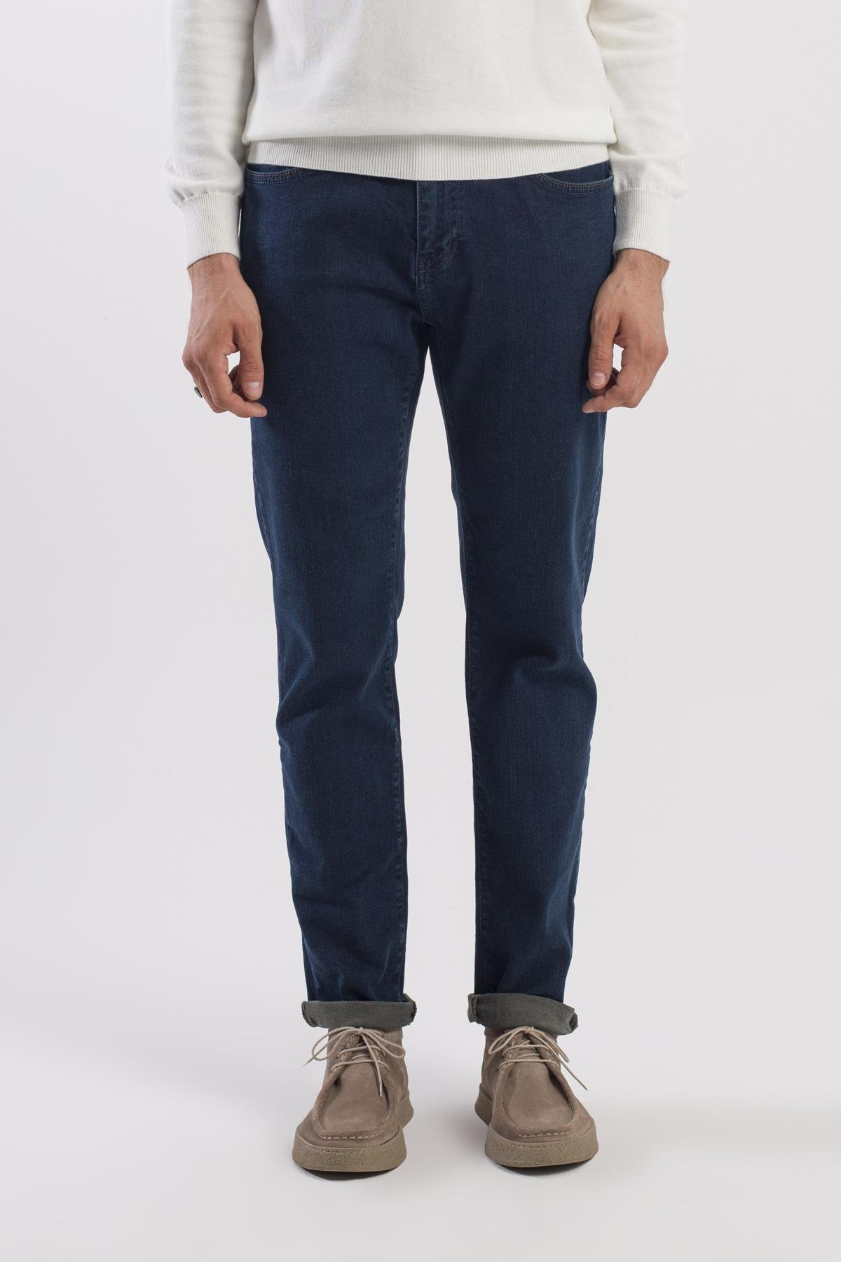 JAKAMEN Haki Comfort Fit Pamuklu Jean Pantolon