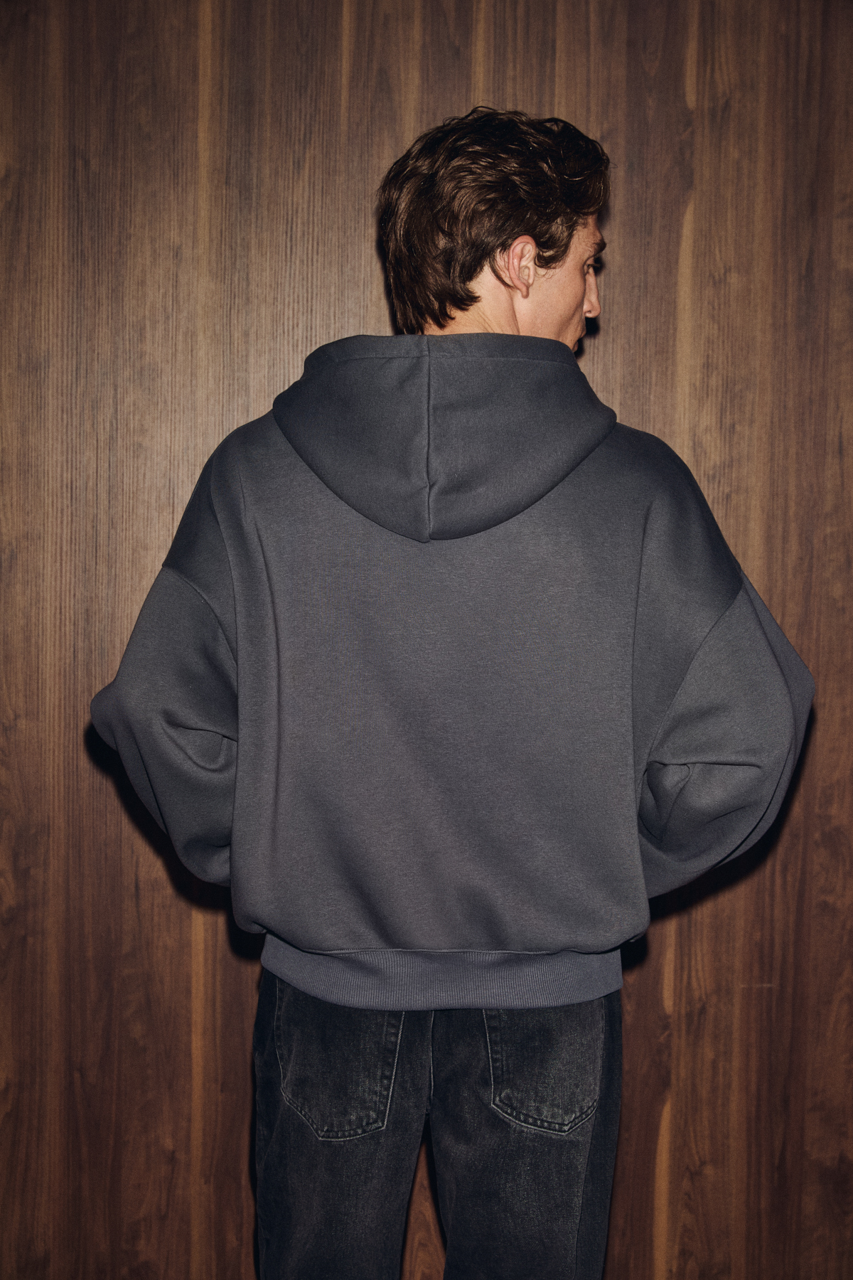 GRIMELANGE SONGULO Erkek Fermuarlı Kapüşonlu GRİ Sweatshirt görsel 7