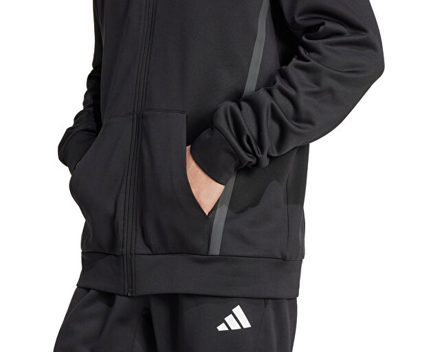 Adidas Gg Fz Hd Erkek Antrenman Ceketi JM1033 Siyah görsel 5