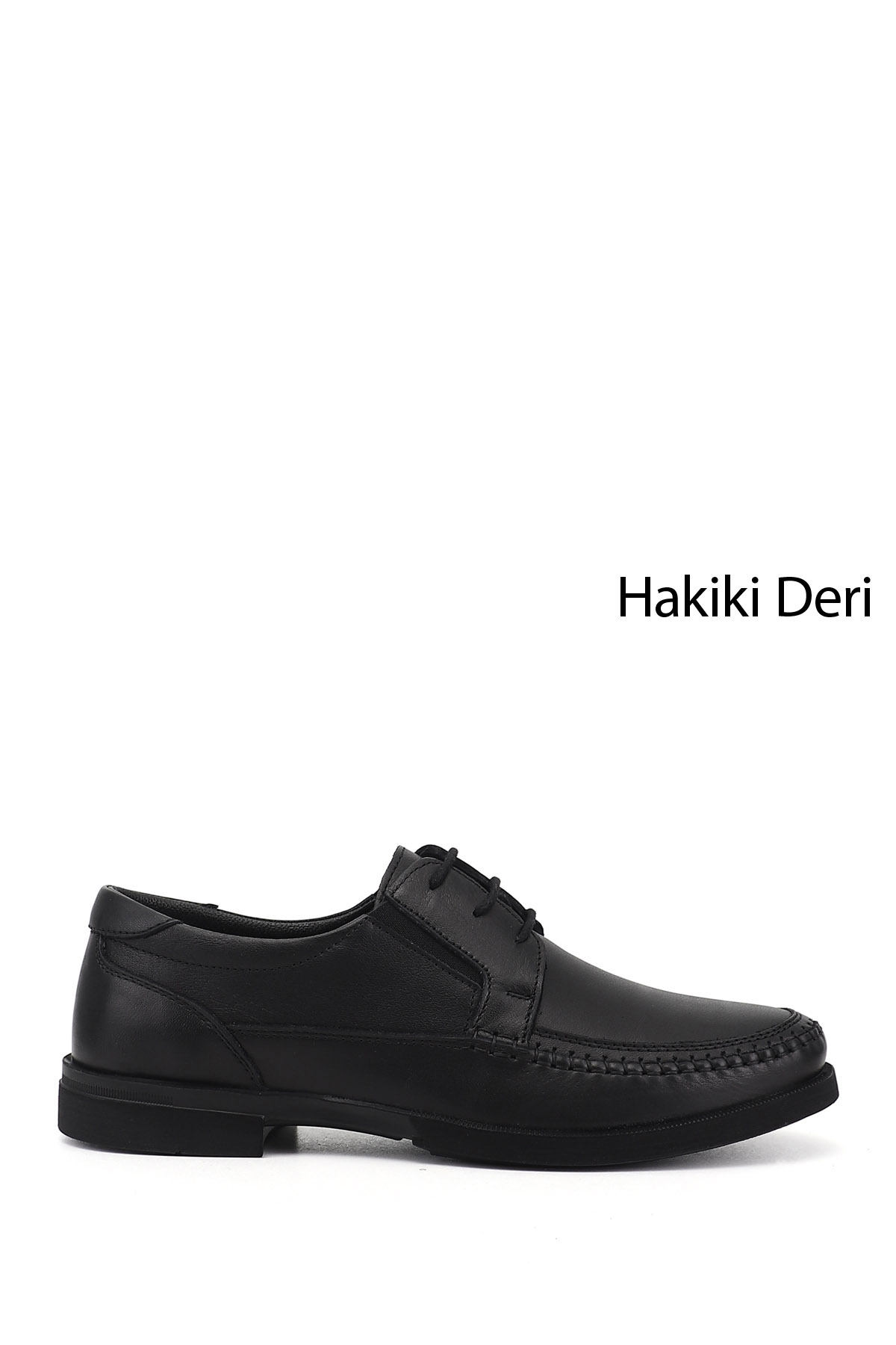GÖNDERİ(R) Erkek SİYAH Bağcıklı Hakiki Deri Klasik Ayakkabı