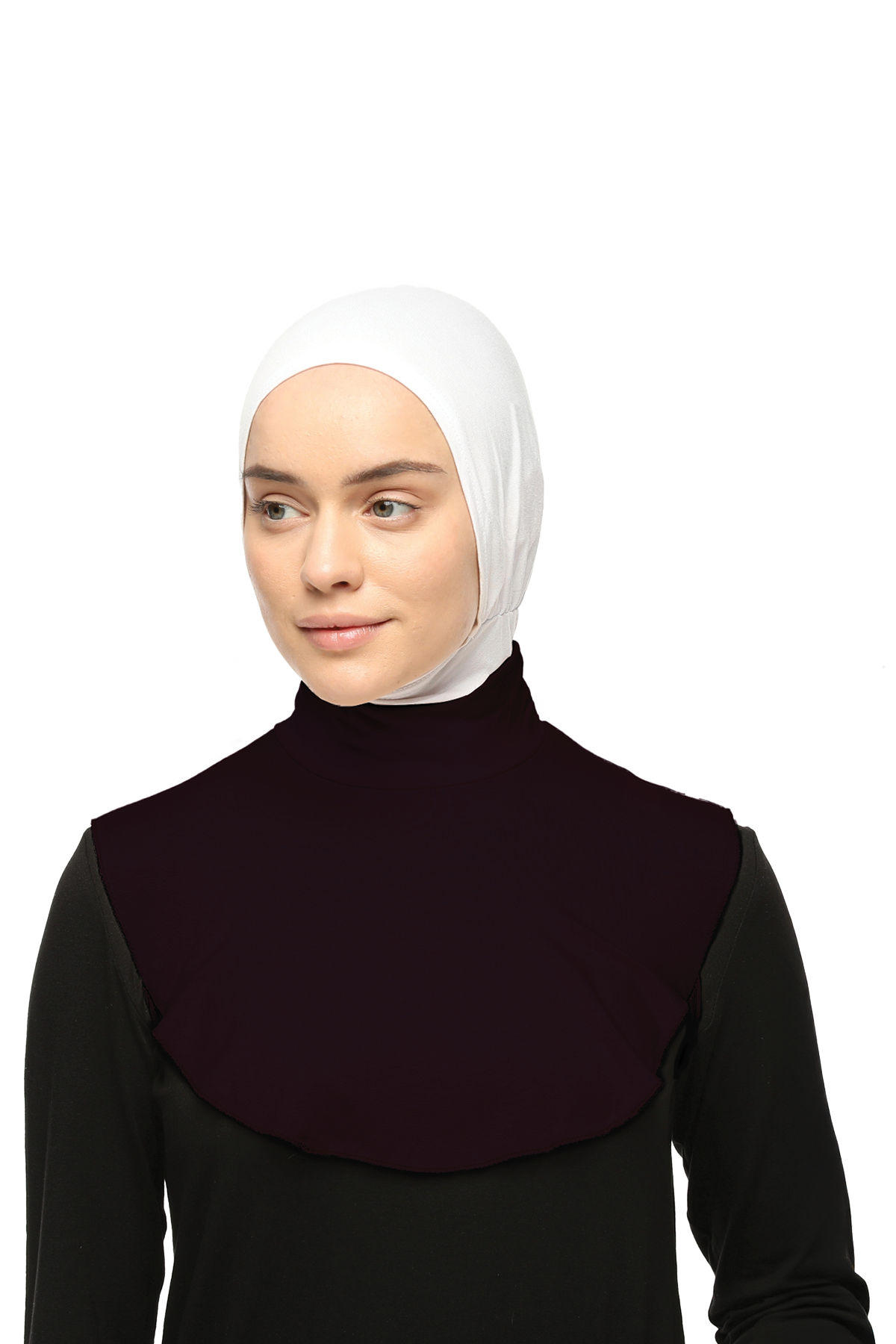 Altobeh Düz Balıkçı Yaka Boğazlı Penye Tesettür Boyunluk görsel 4