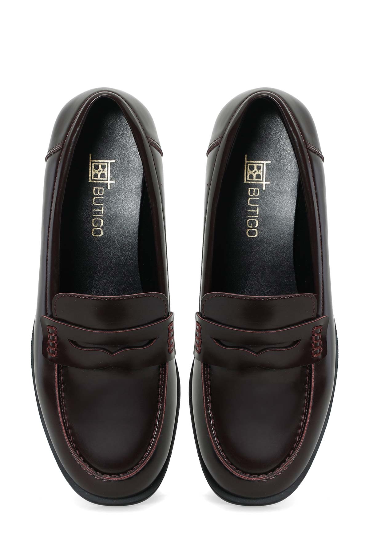 Butigo 26K-213 Bordo Kadın Loafer görsel 3