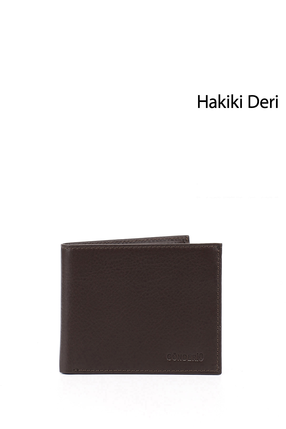 GÖNDERİ(R) Erkek KAHVERENGİ Hakiki Deri Yatay Cüzdan