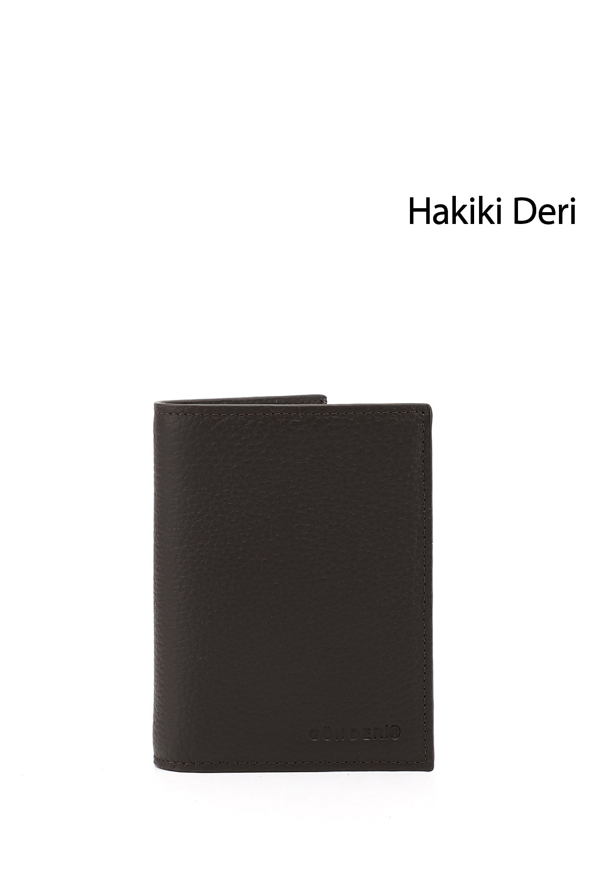 GÖNDERİ(R) Erkek TÜTÜN KAHVE Hakiki Deri Dikey Cüzdan