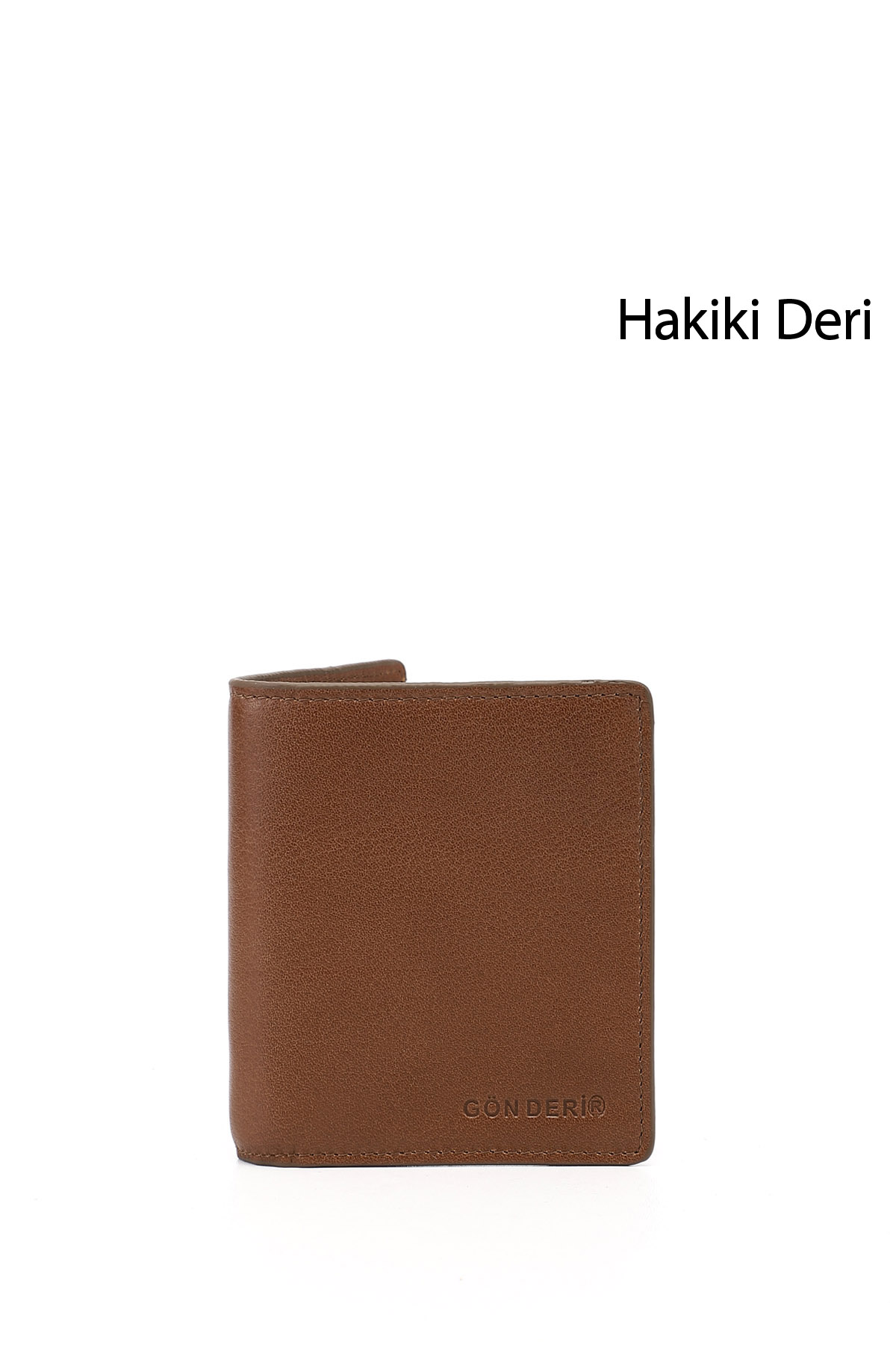GÖNDERİ(R) Erkek TABA KAHVE MEL. Hakiki Deri Dikey Cüzdan