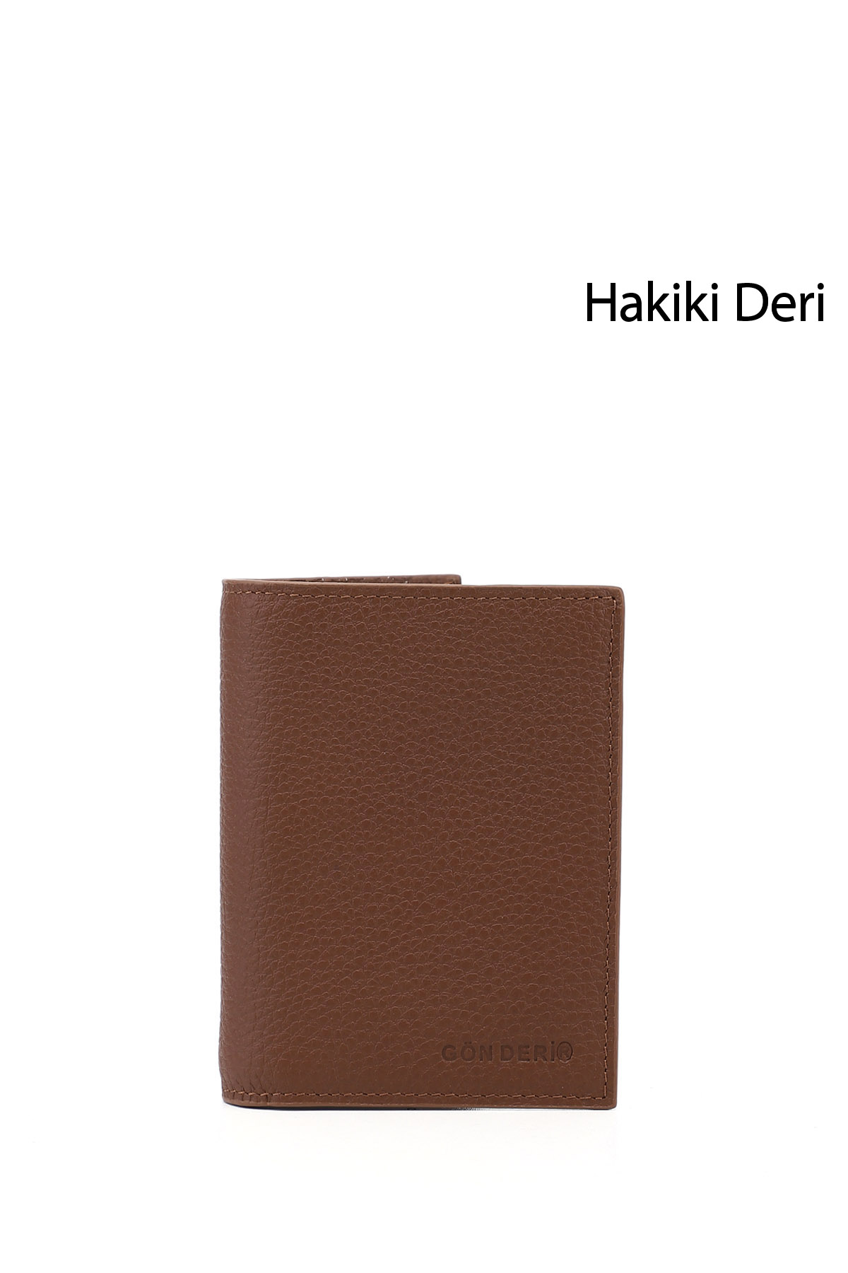 GÖNDERİ(R) Erkek CAMEL-KAHVERENGİ Hakiki Deri Dikey Cüzdan