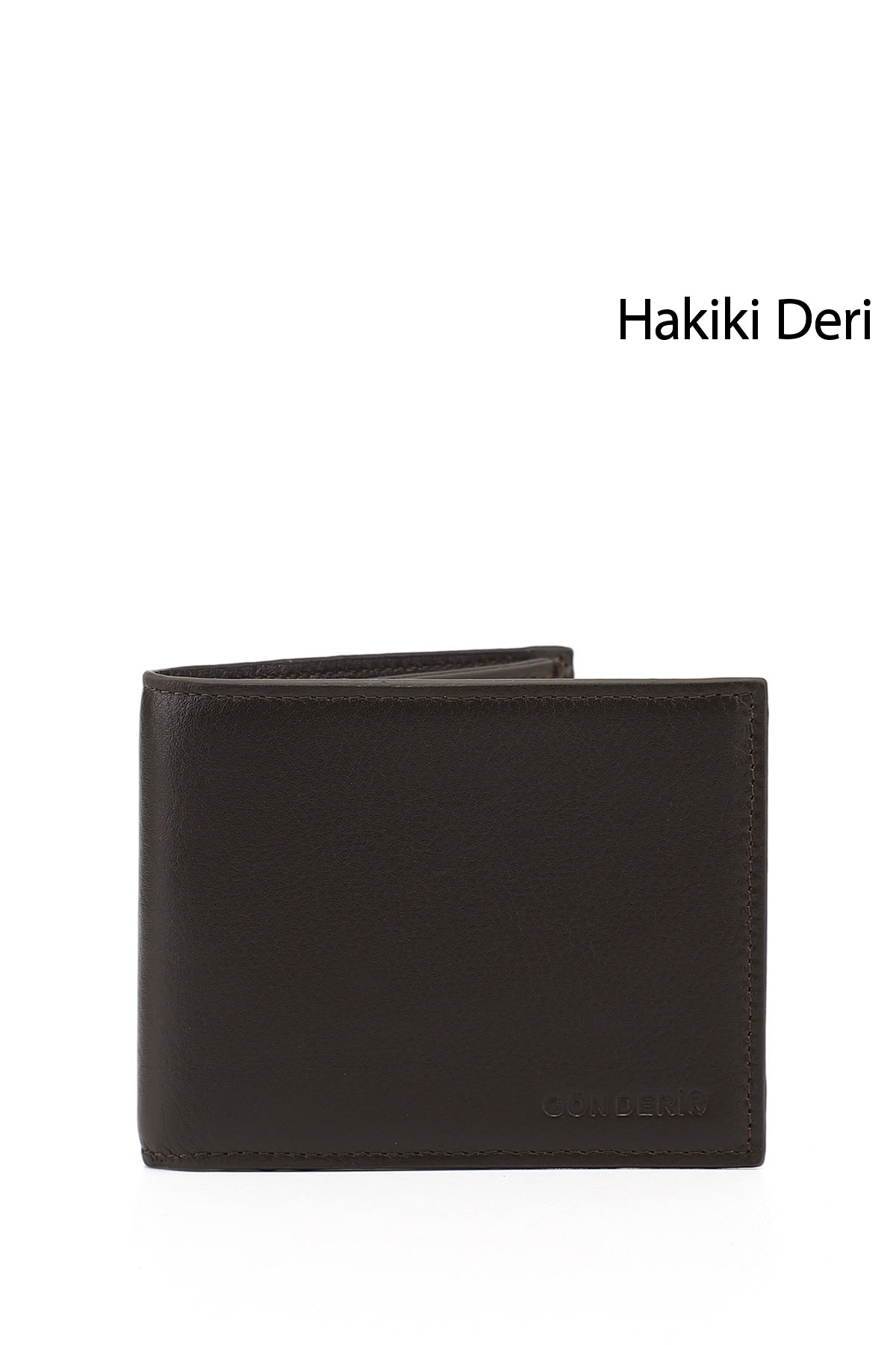 GÖNDERİ(R) Erkek KAHVERENGİ Hakiki Deri Yatay Cüzdan
