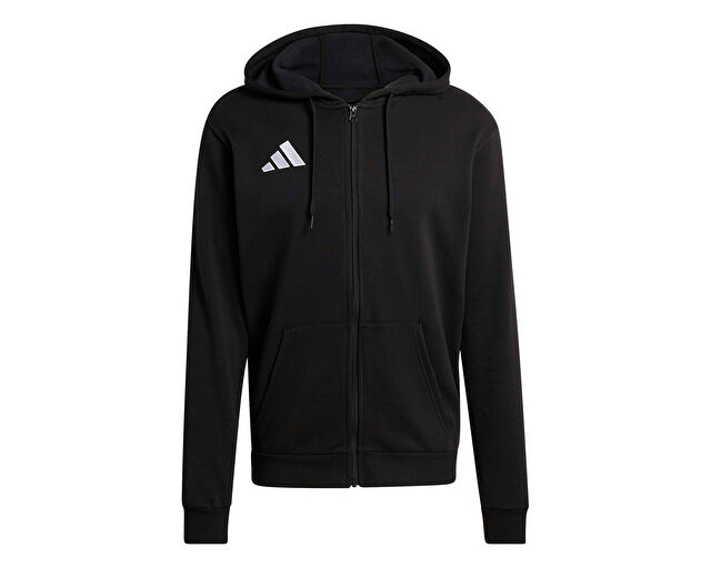 Adidas Ent26 Fz Hood Erkek Futbol Kamp Fermuarlı Sweatshirt KF5945 Siyah görsel 5