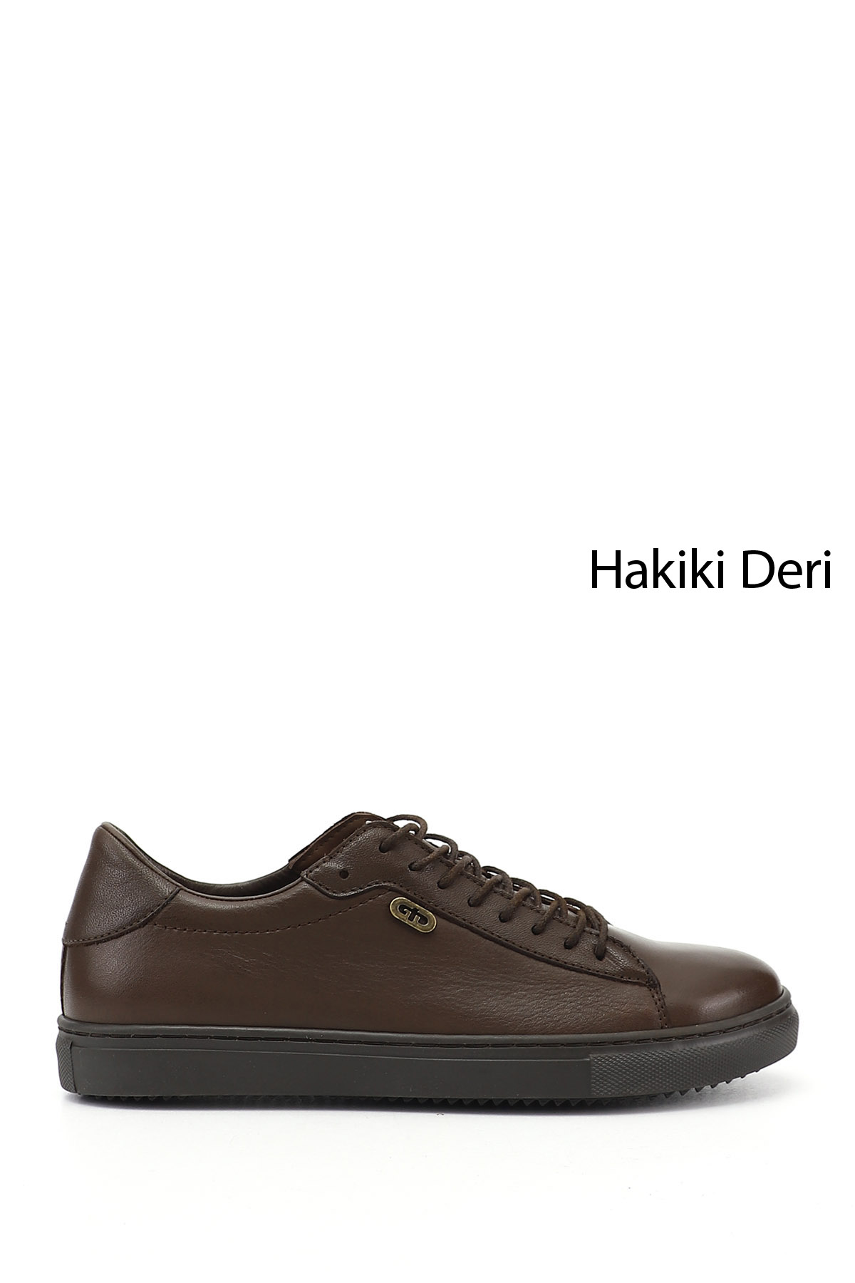GÖNDERİ(R) Kadın TÜTÜN KAHVE Bağcıklı Termo Taban Hakiki Deri Sneaker