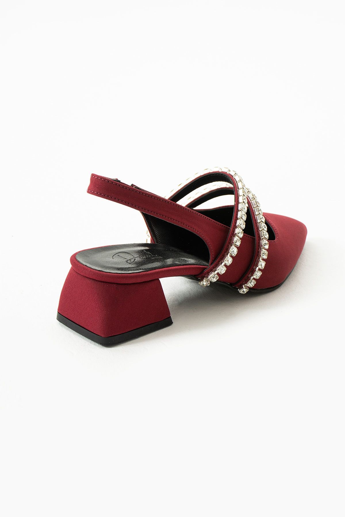 DUXAL SHOES kadın taşlı babet-topuklu ayakkabı-LİNDA görsel 4