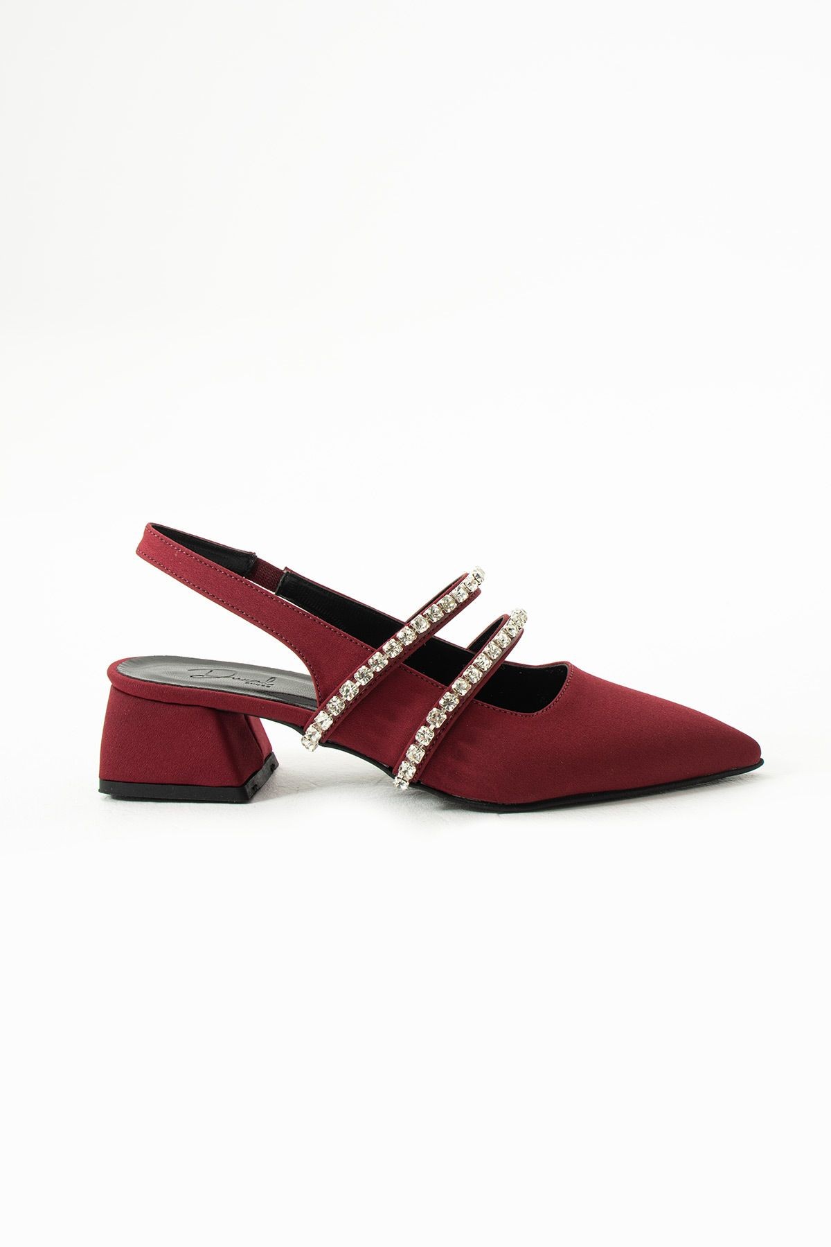 DUXAL SHOES kadın taşlı babet-topuklu ayakkabı-LİNDA görsel 5
