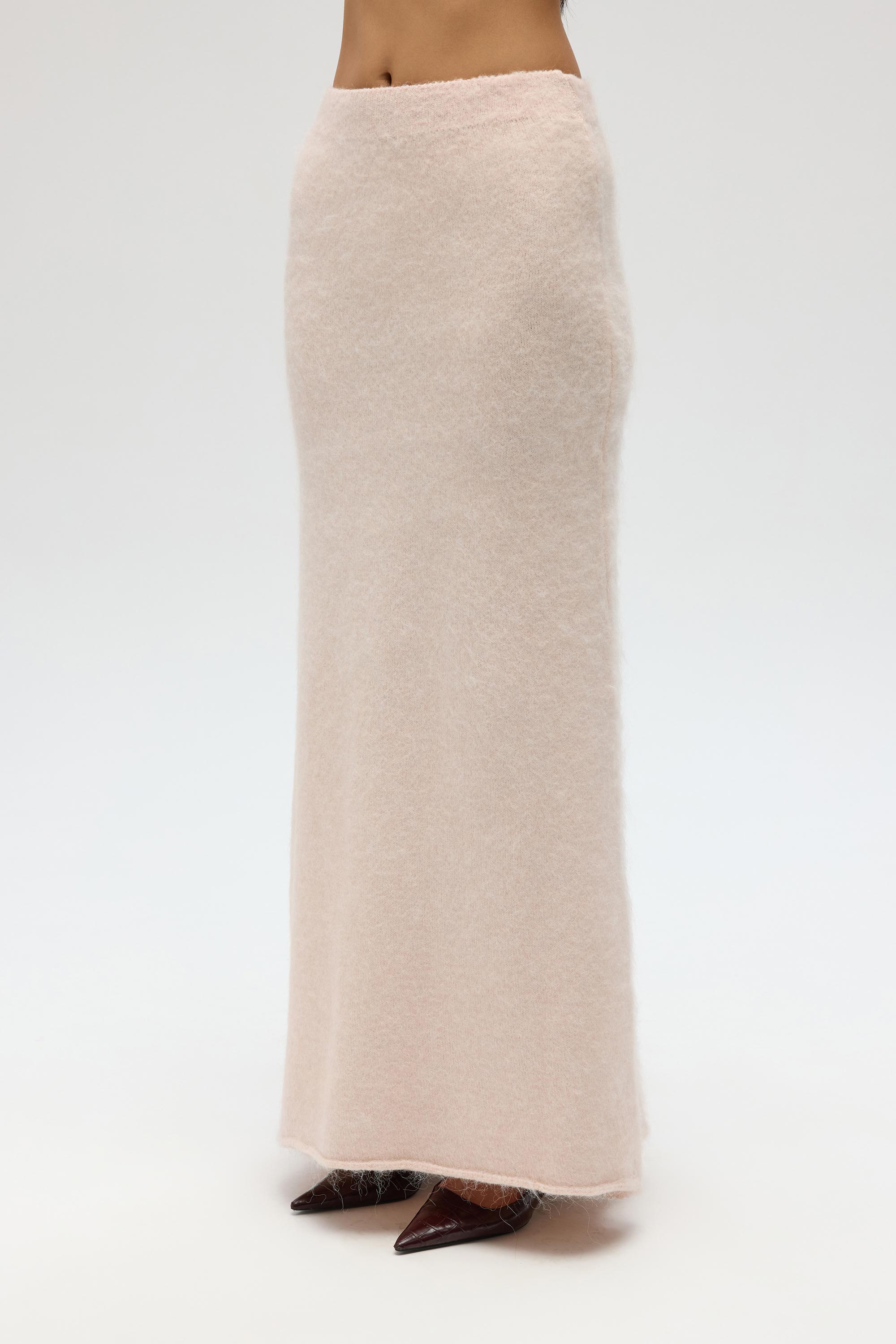 Mai Collection Nivra Pembe Uzun Triko Etek görsel 3
