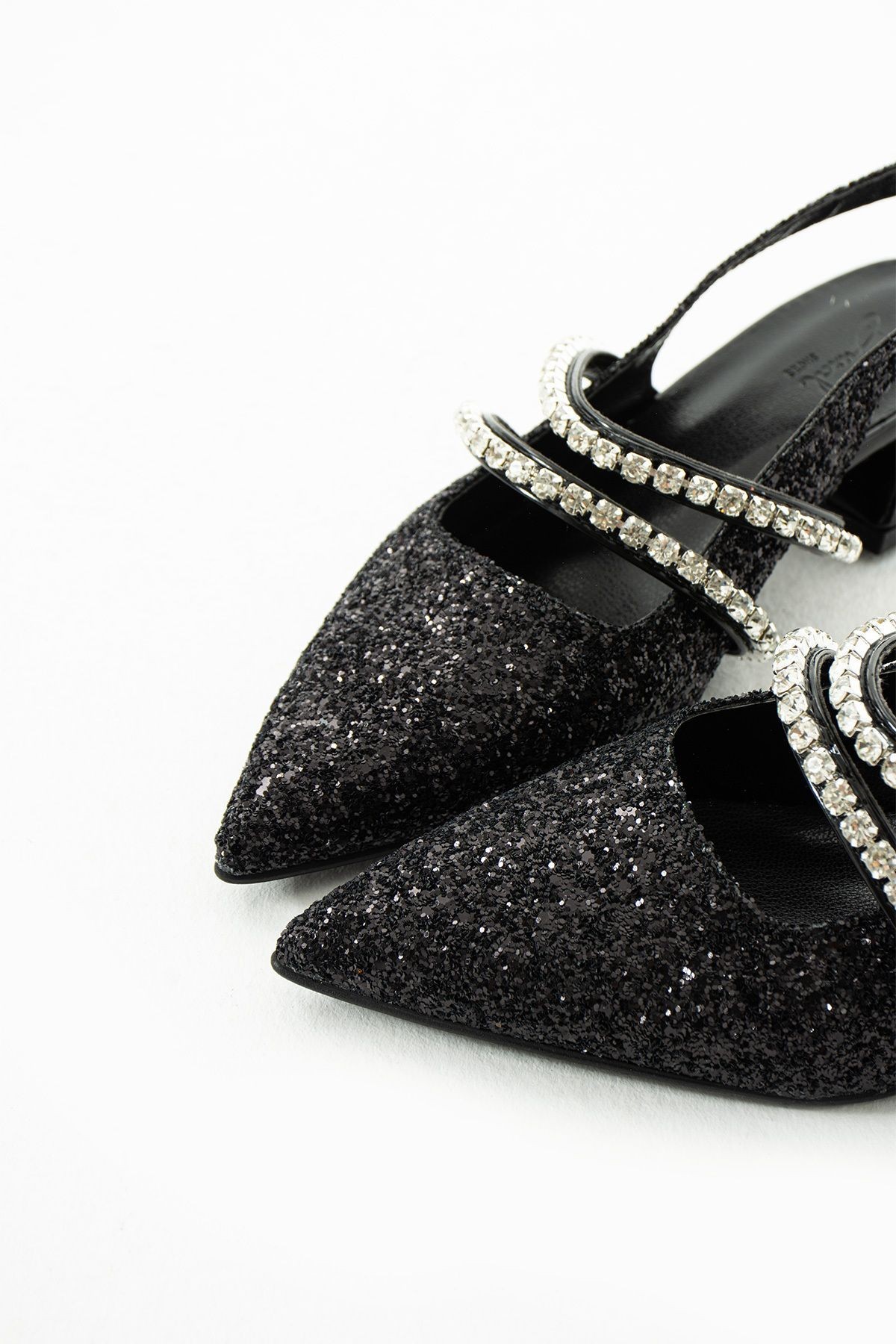 DUXAL SHOES kadın taşlı babet-topuklu ayakkabı-LİNDA görsel 3