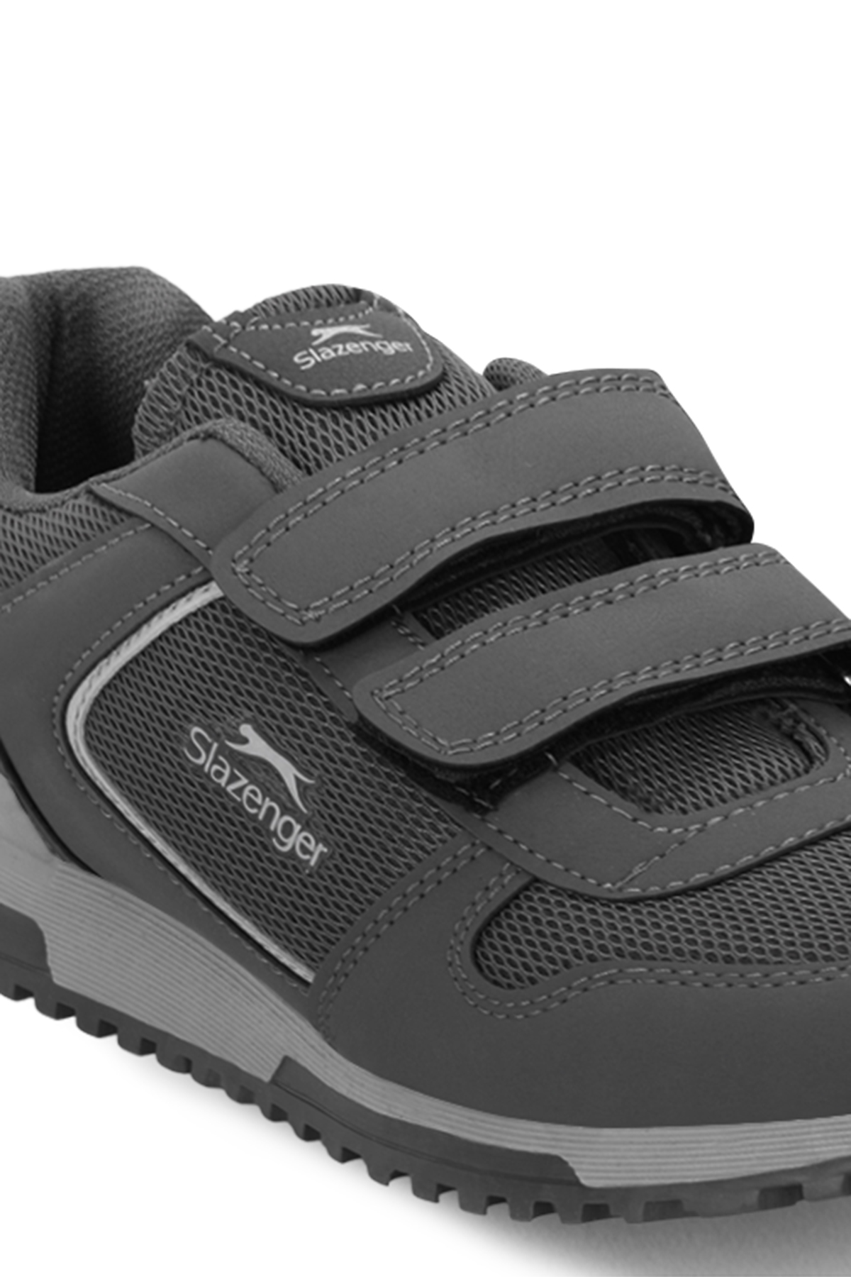 SLAZENGER ALLURE I Kadın Cırt Cırtlı Koyu Gri Günlük Spor Ayakkabısı görsel 4