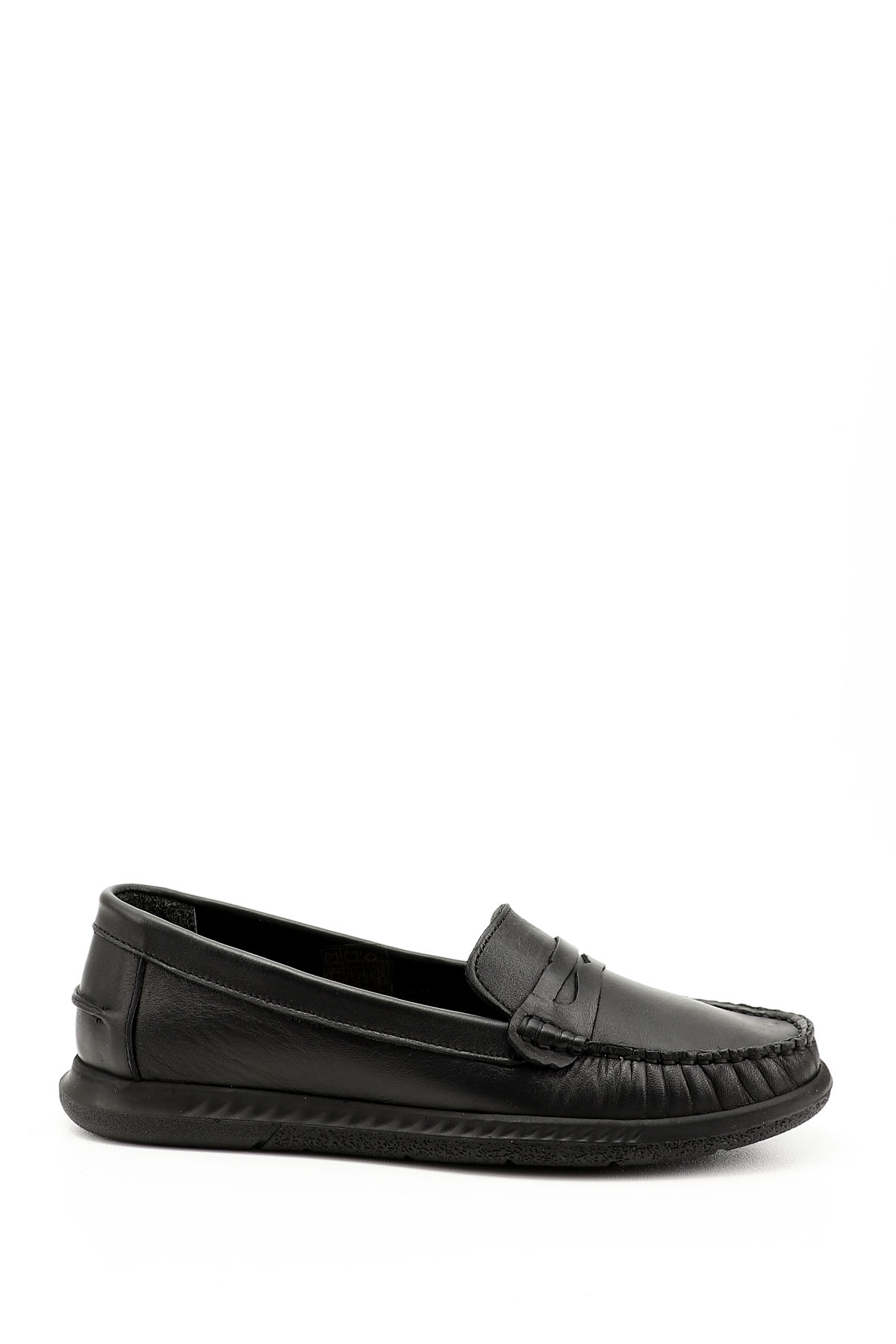 GÖNDERİ(R) Kadın ZÜMRÜT-SİYAH Rok Hakiki Deri Comfort Loafer