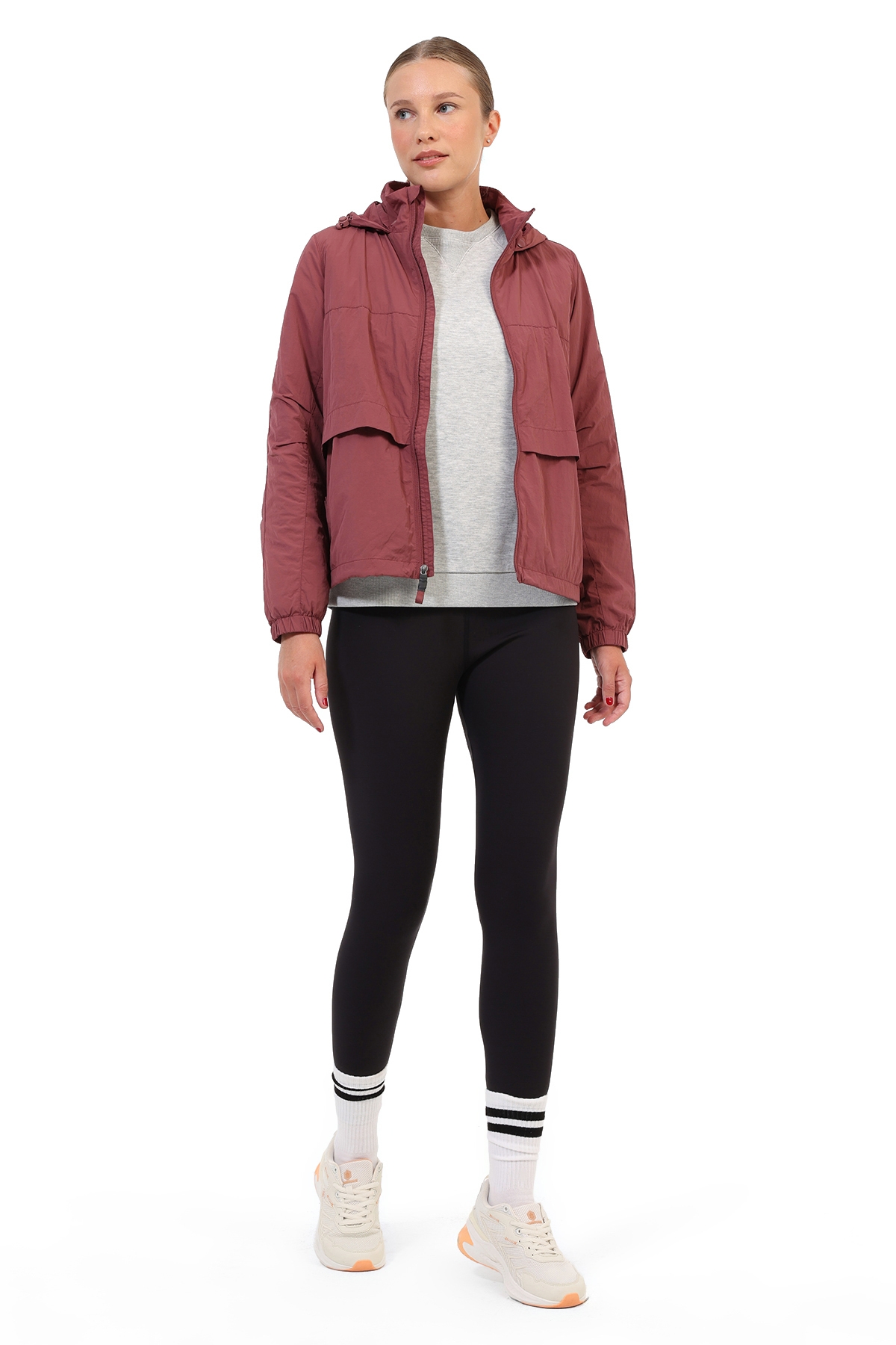 Lumberjack Yağmurluk Kadın Bordo WL FOLDOWN görsel 3