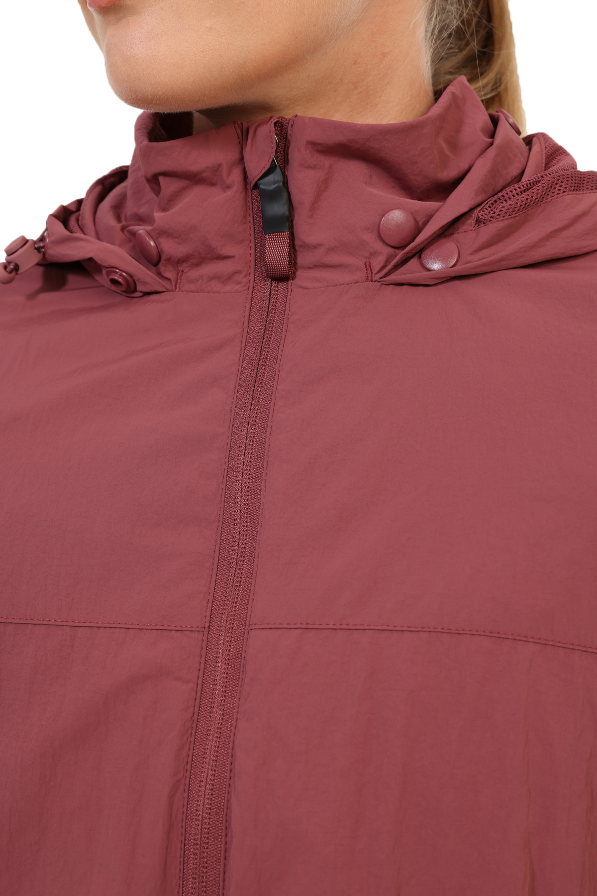 Lumberjack Yağmurluk Kadın Bordo WL FOLDOWN görsel 4
