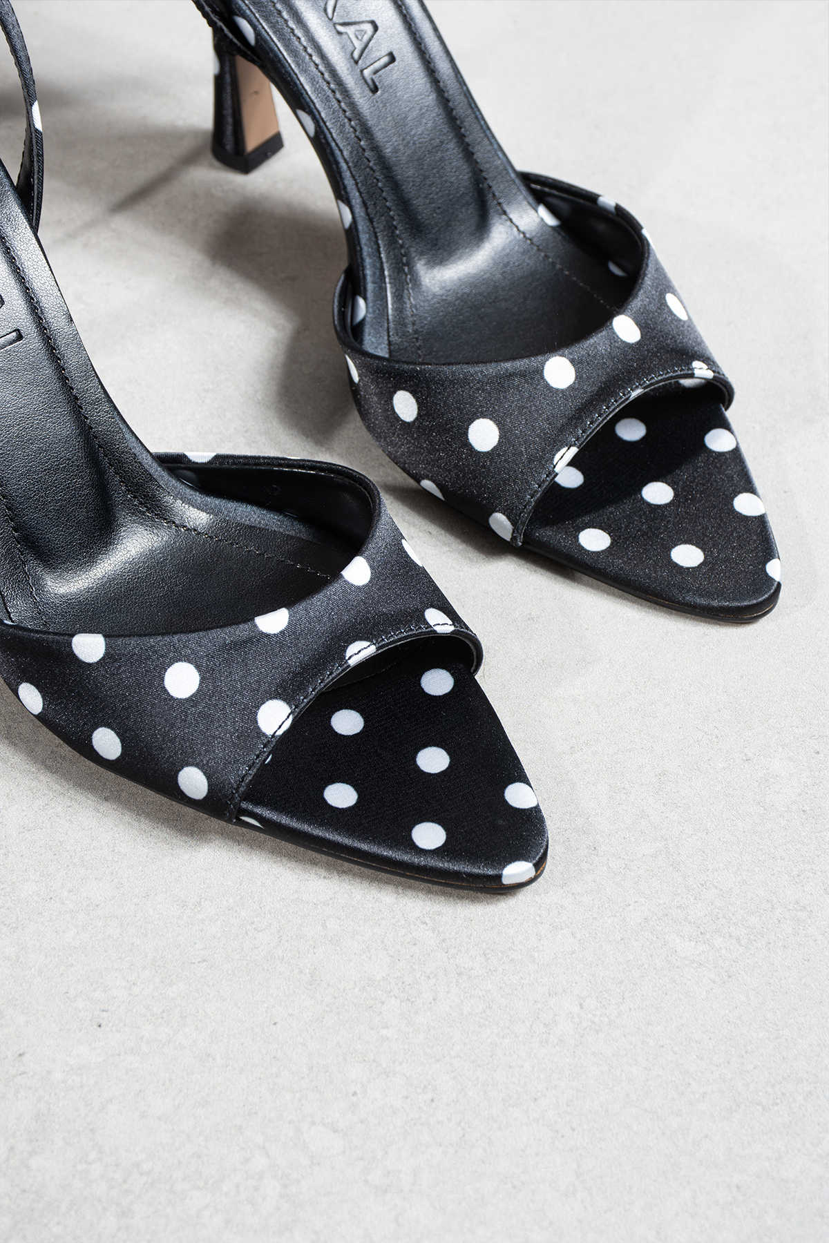 DUXAL SHOES Sofia Kadın Puantiyeli Bilekten Bağlı İnce Yüksek Topuklu Ayakkabı görsel 3