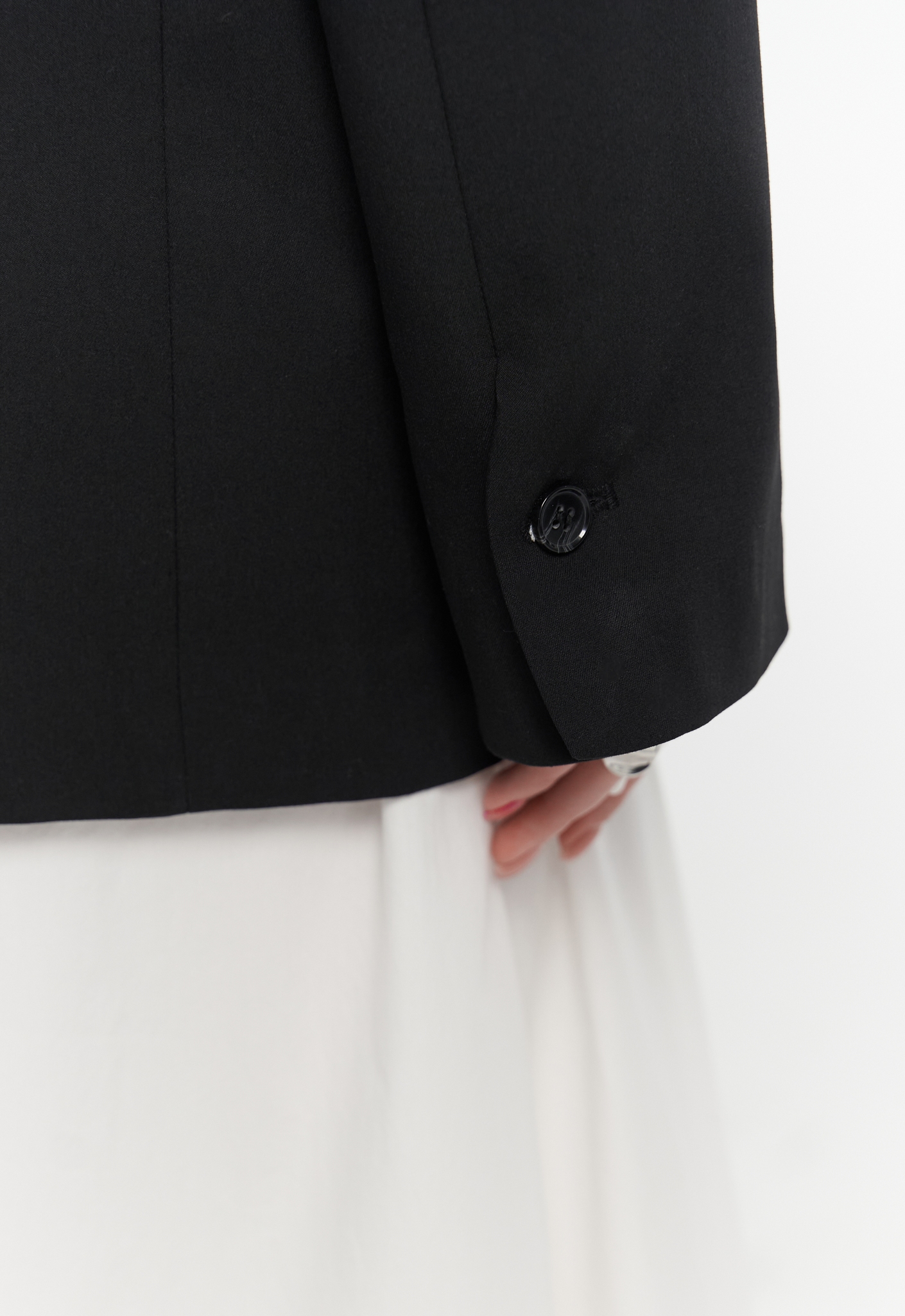 Mai Collection Volda Yaka Detay Siyah Blazer görsel 8