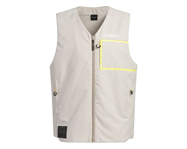 Adidas National Geographic Vest Erkek Outdoor Su Tutmaz Yelek IL8993 Krem görsel 5