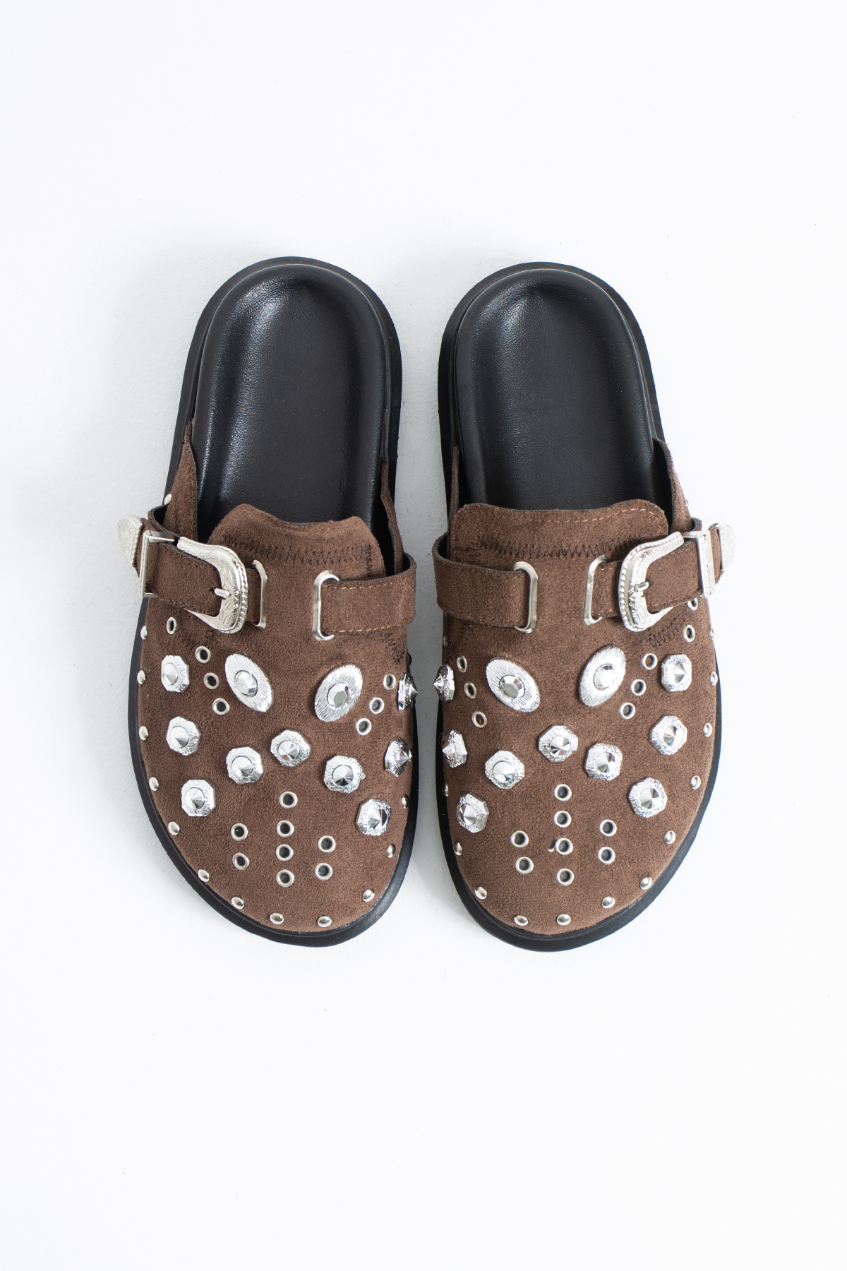 DUXAL SHOES Zlata Kadın Taş Detaylı Tokalı Günlük Terlik görsel 2