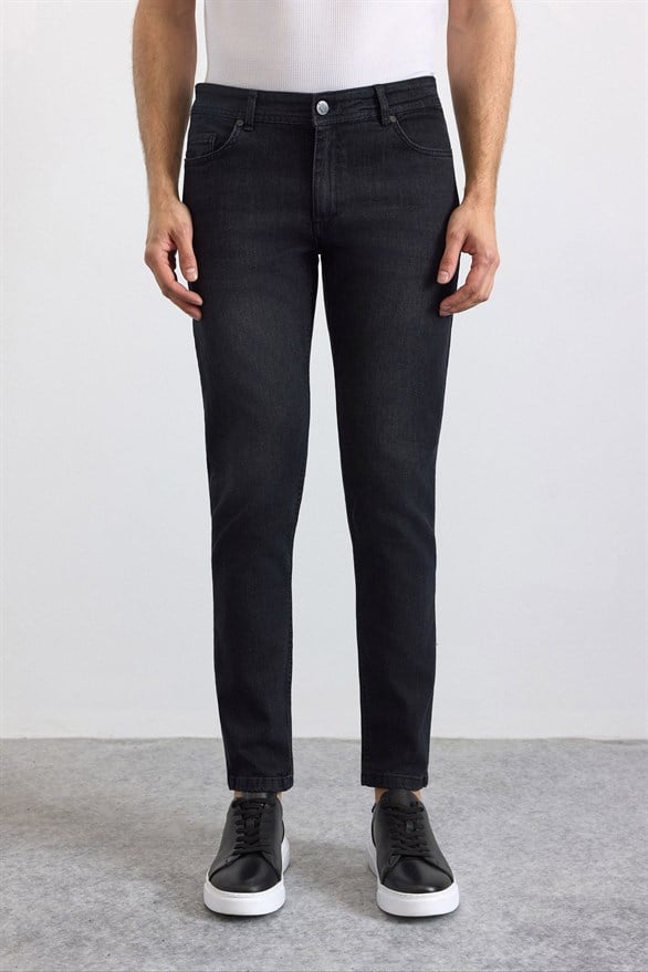 Süvari Siyah Denim Pantolon görsel 2