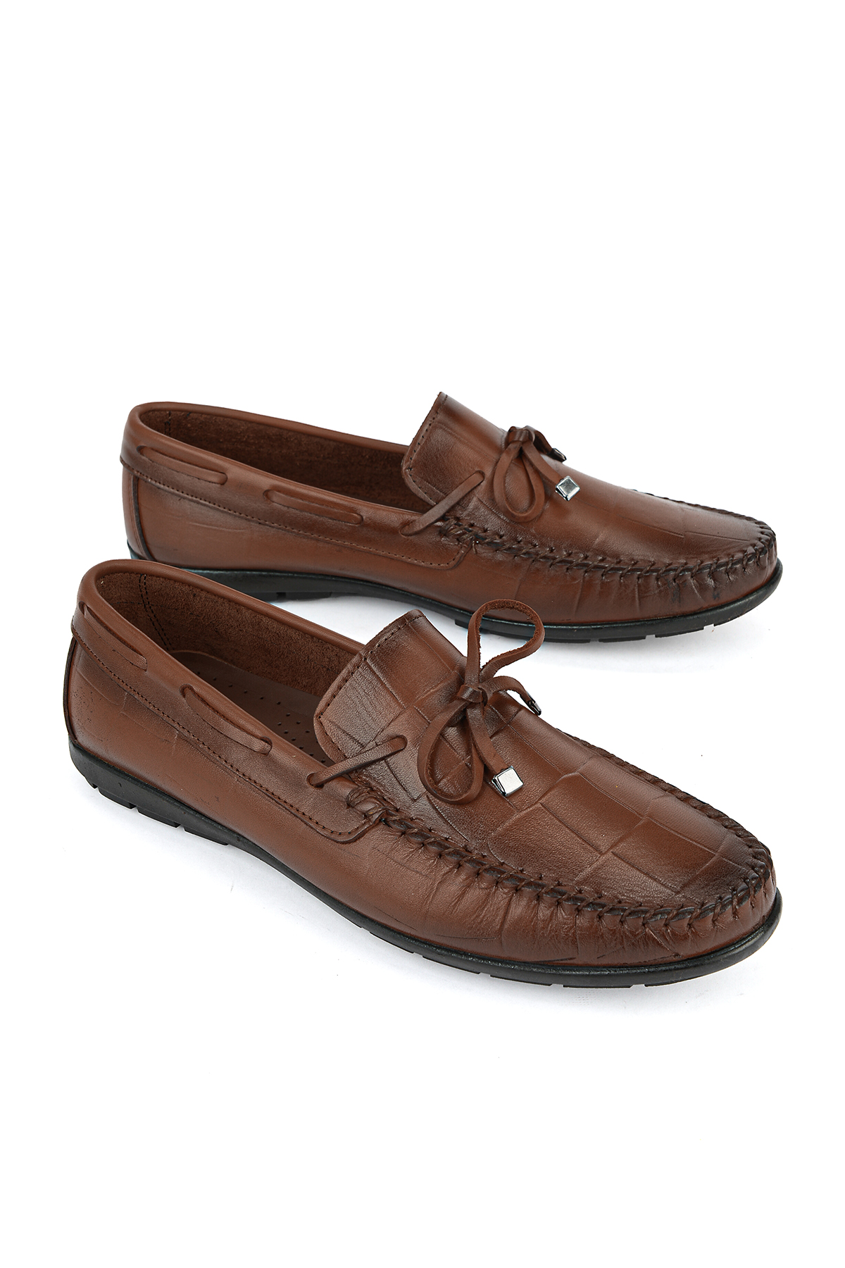 Ziya Ayakkabı Erkek Hakiki Deri Loafer 161423Z42 Taba görsel 2