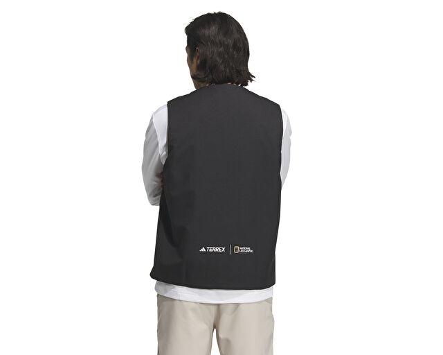 Adidas National Geographic Vest Erkek Outdoor Su Tutmaz Yelek IL8992 Siyah görsel 2
