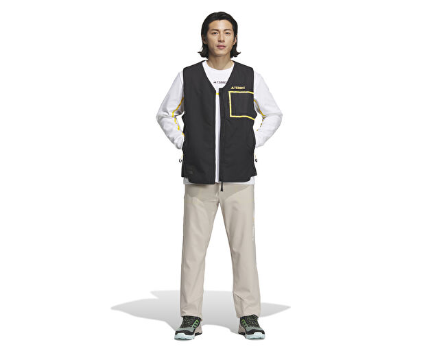 Adidas National Geographic Vest Erkek Outdoor Su Tutmaz Yelek IL8992 Siyah görsel 4