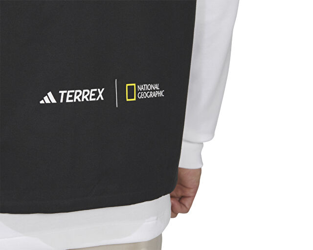 Adidas National Geographic Vest Erkek Outdoor Su Tutmaz Yelek IL8992 Siyah görsel 7