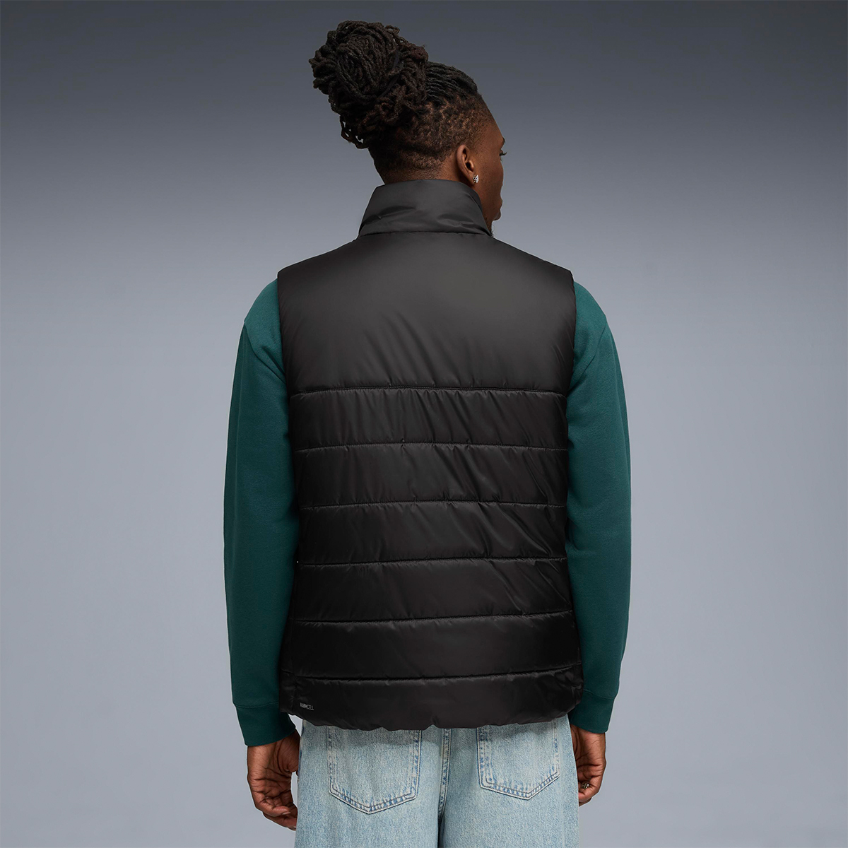 Puma Essentials Padded Erkek Siyah Dik Yaka Yelek görsel 2