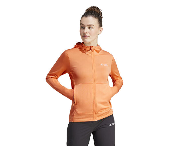 Adidas W Xpr Lt Fl H J Kadın Outdoor Ceketi IQ3729 Turuncu