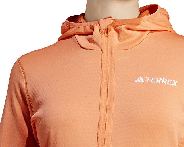 Adidas W Xpr Lt Fl H J Kadın Outdoor Ceketi IQ3729 Turuncu görsel 5