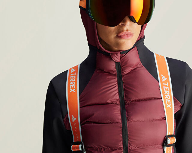 Adidas By Stella McCartney x Terrex TrueNature Midlayer Kadın Outdoor Ceketi JE4080 Kırmızı görsel 2