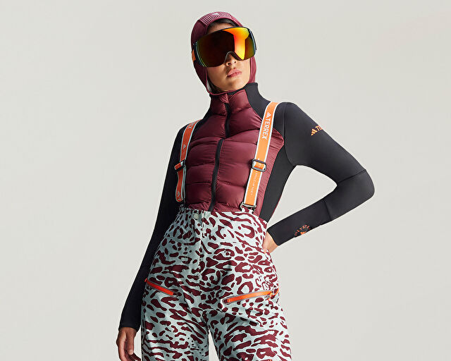 Adidas By Stella McCartney x Terrex TrueNature Midlayer Kadın Outdoor Ceketi JE4080 Kırmızı görsel 8