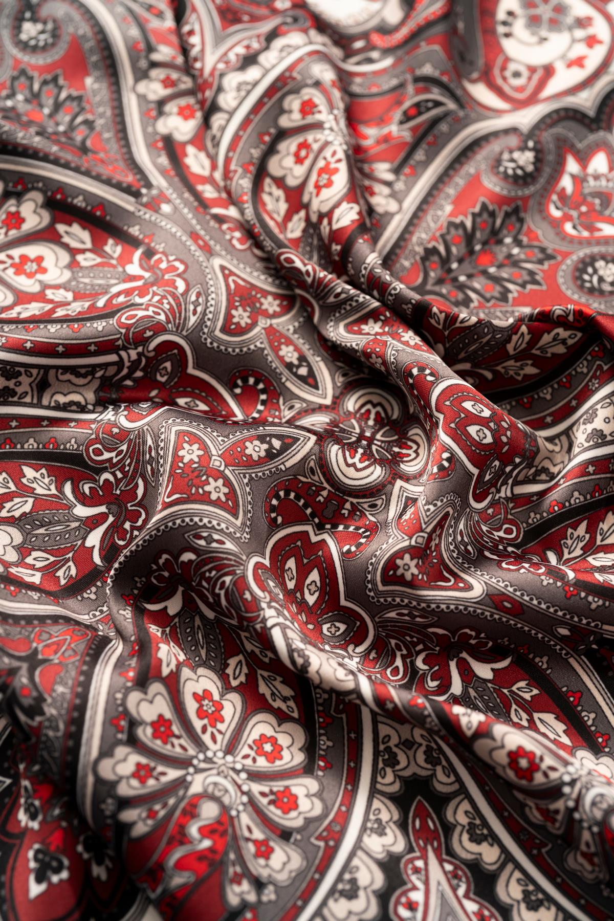 Jawel Kadın Etnik Desenli 55*55 cm Bandana & Fular görsel 3