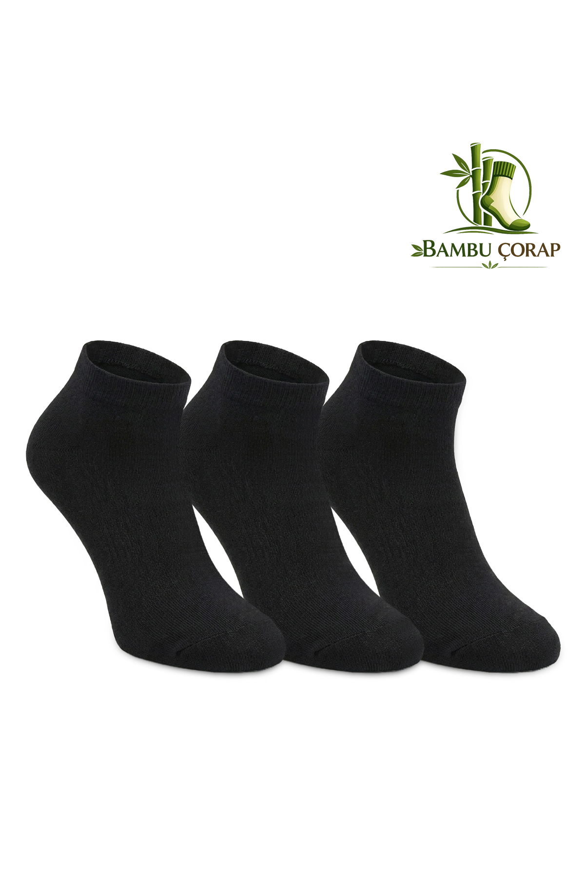 SLAZENGER JOYRIDE 3 lü Kadın Bambu Siyah Çorap