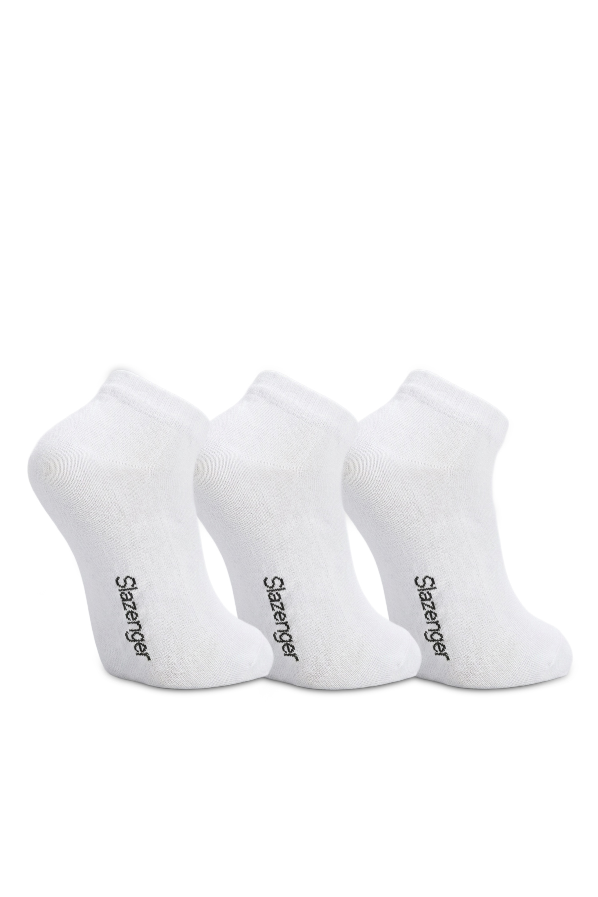 SLAZENGER JOYRIDE 3 lü Kadın Bambu Beyaz Çorap görsel 2