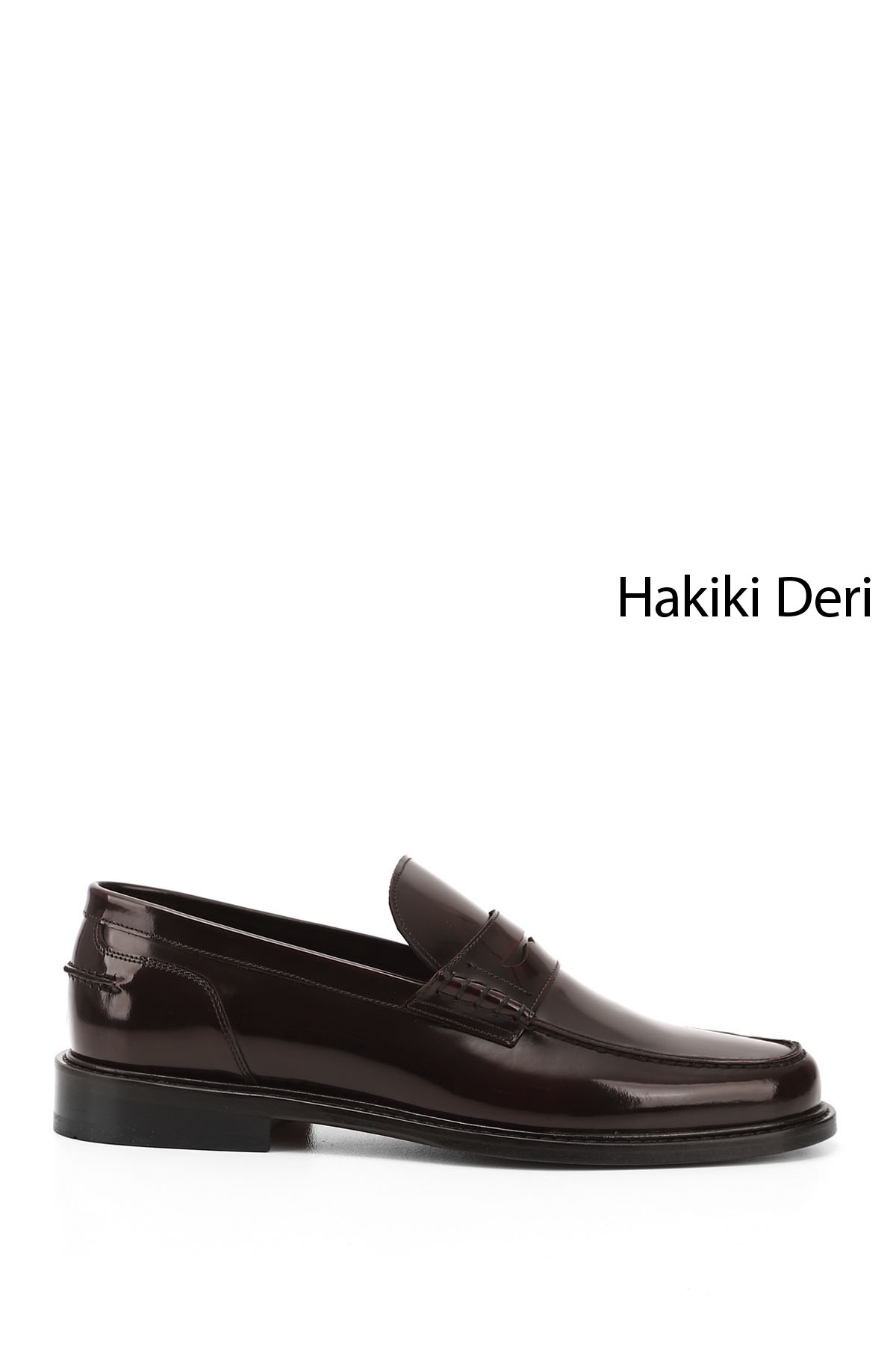 GÖNDERİ(R) Erkek BORDO Kösele Taban Hakiki Deri Loafer Ayakkabı
