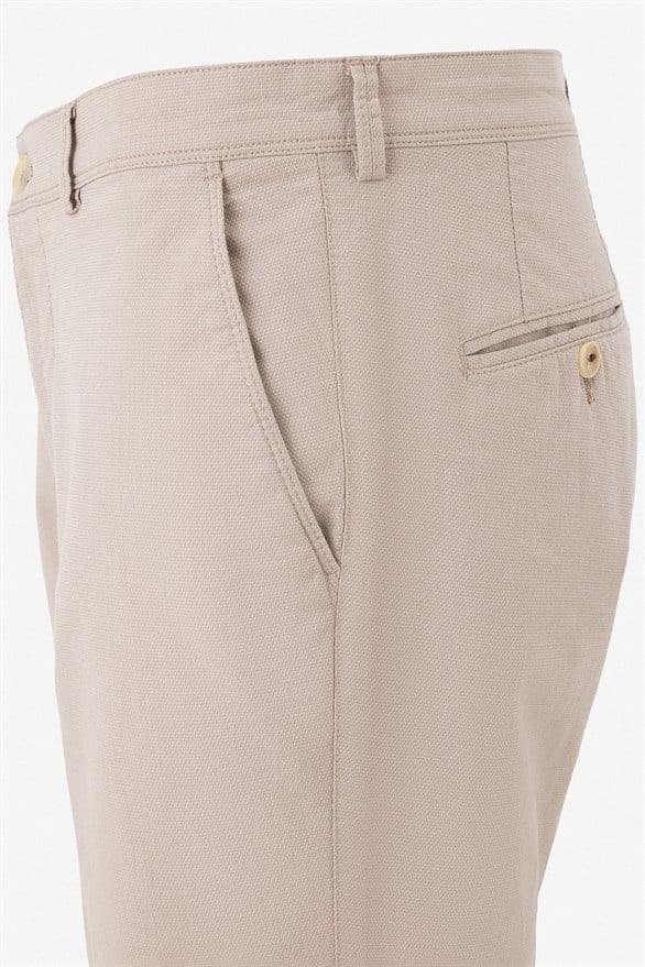 Süvari Bej Regular Casual Pantolon görsel 3