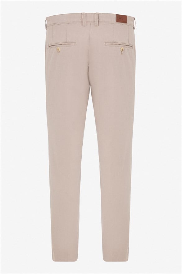 Süvari Bej Regular Casual Pantolon görsel 4