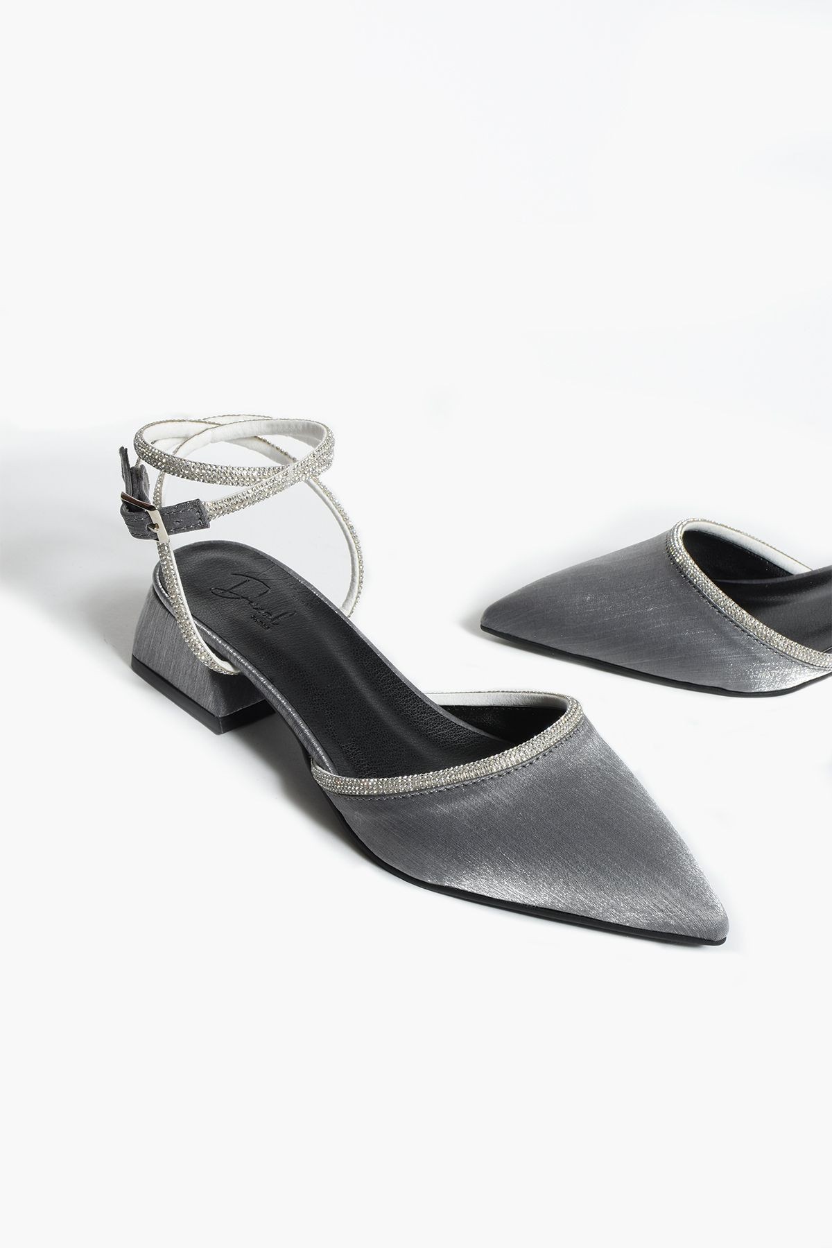DUXAL SHOES Tokalı Taşlı Kadın Topuklu Ayakkabı görsel 2