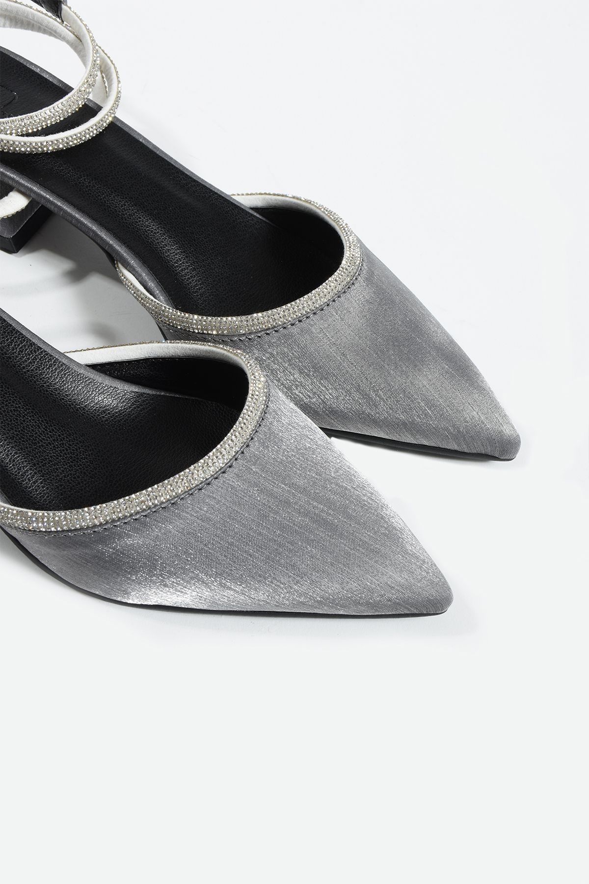 DUXAL SHOES Tokalı Taşlı Kadın Topuklu Ayakkabı görsel 3