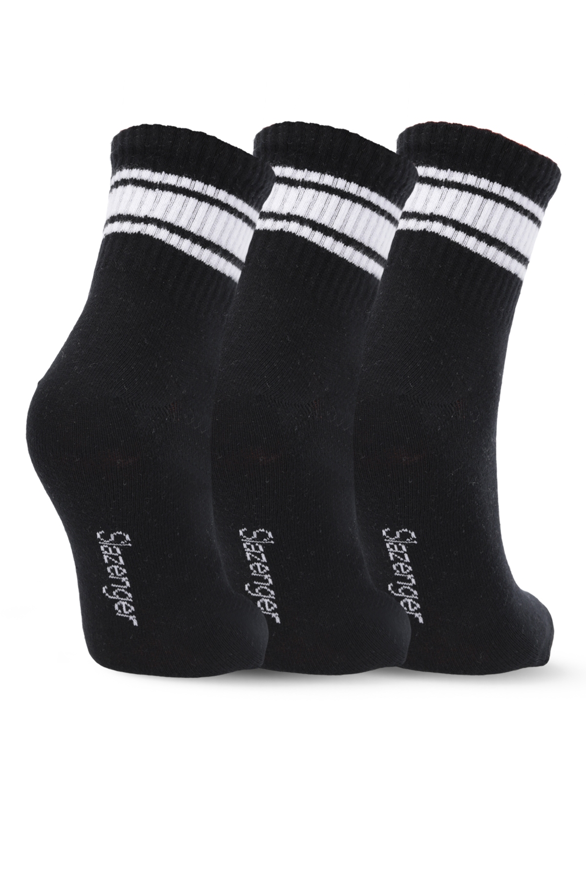 SLAZENGER JOKES 3 lü Kadın Siyah Çorap görsel 2