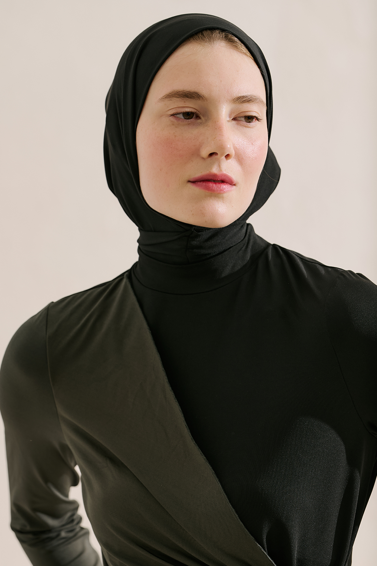Manuka Bağlamalı Tesettür Mayo Takımı Siyah görsel 7