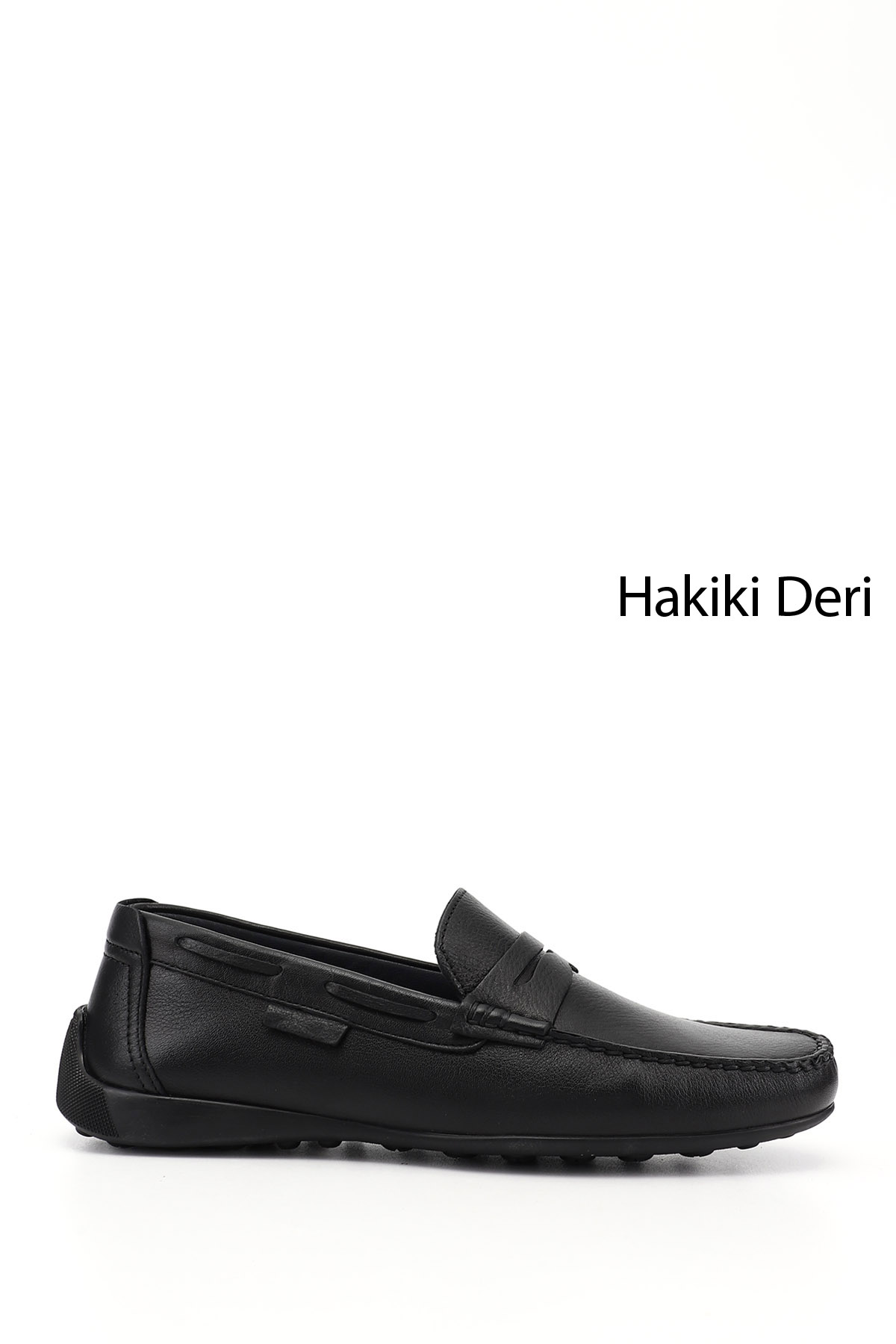 GÖNDERİ(R) Erkek SİYAH Rok Hakiki Deri Loafer Ayakkabı